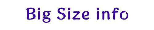 Big Size info　大きいサイズ専門の情報サイト